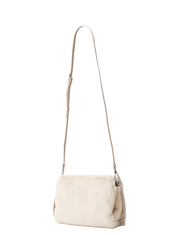 Coccinelle AT695801 Boheme eco-fur natural/rosette