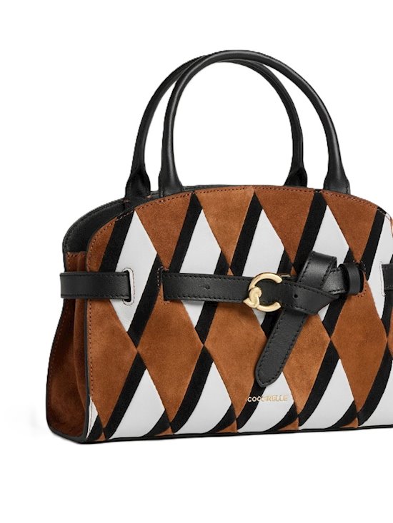 Coccinelle AATLD1802 Sabine New geometric multi cognac//nero