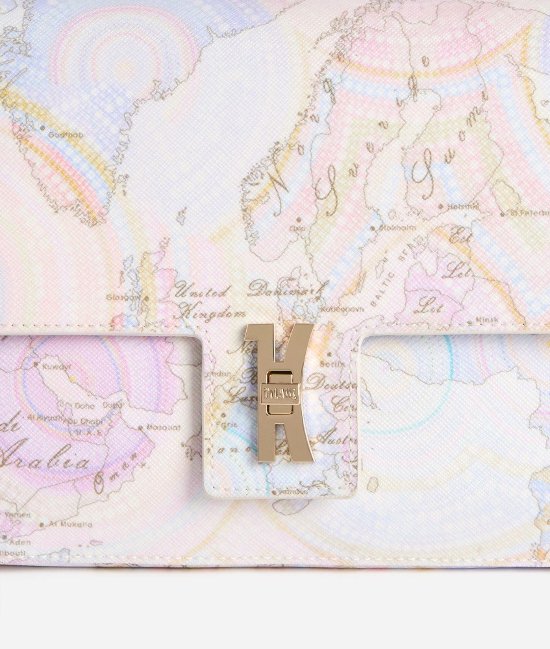 Alviero Martini 1ª Classe AALF02 Bay Lock Bag stampa Geo Dots Art.