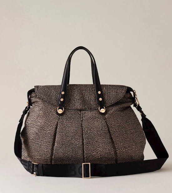 Borbonese 933078AH1 Croissant OP natural/nero