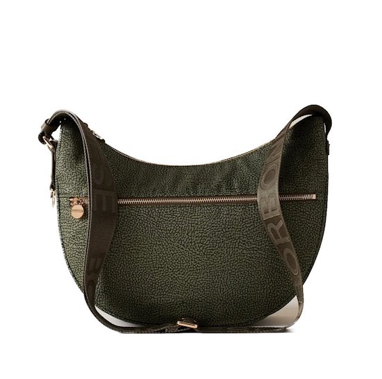 Borbonese Luna bag Middle 934108I15 military green