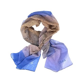 Alviero Martini 1ª Classe sciarpa gioiello KS637 colore blu grecia