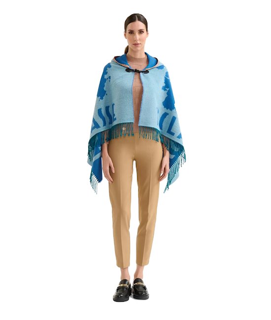 Alviero Martini 1ª Classe poncho/mantella KP071 anice