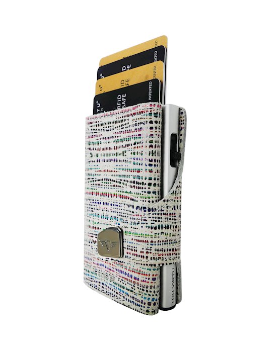 Click & Slide Wallet Bamboo Crème/Silver