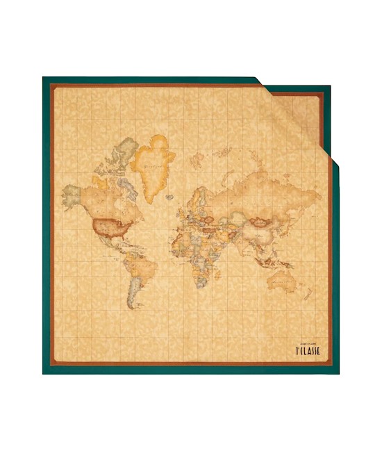 Alviero Martini 1ª Classe foulard Geo Classic K3170 bordo verde bottiglia
