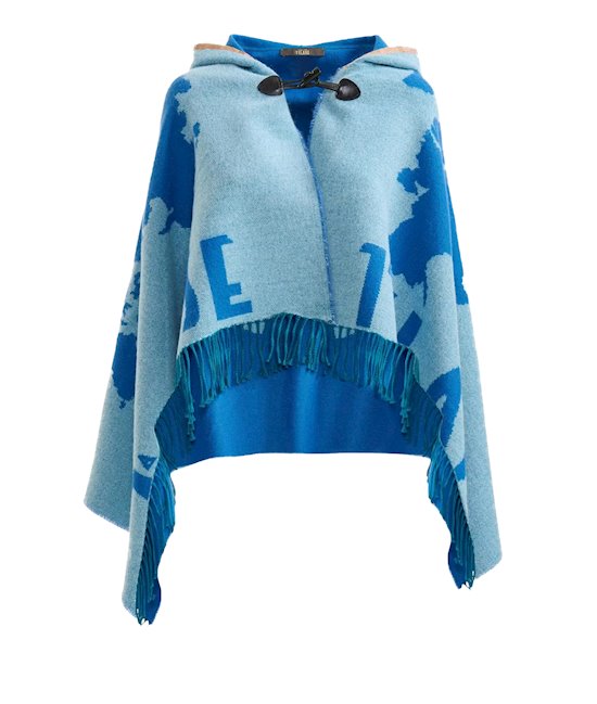 Alviero Martini 1ª Classe poncho/mantella KP071 anice