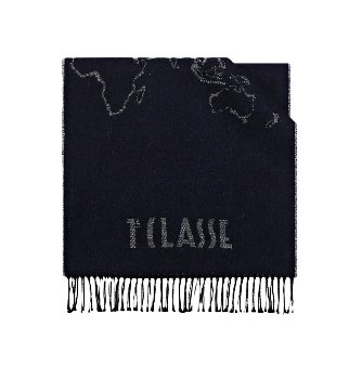 Alviero Martini 1ª Classe sciarpa KS606 blu cobalto