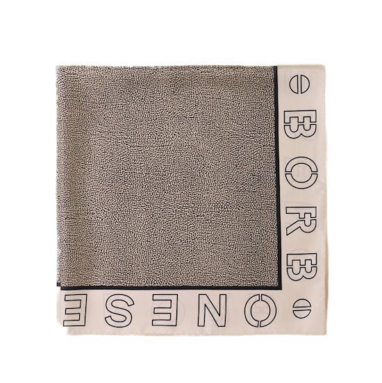 Borbonese foulard 6DP044TE2 chantilly cream/OP natural