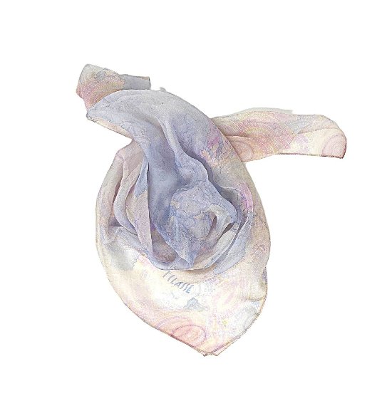 Alviero Martini 1ª Classe foulard KF127 Geo Dots Art denim