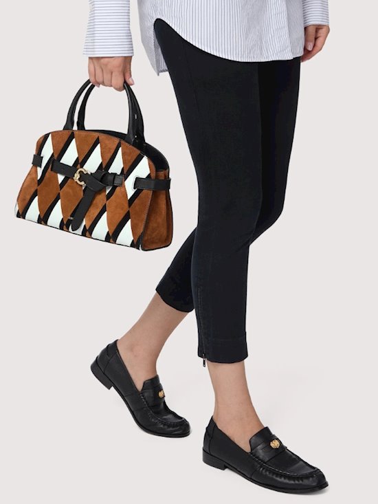 Coccinelle AATLD1802 Sabine New geometric multi cognac//nero