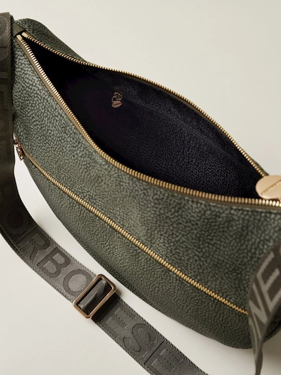 Borbonese Luna bag Middle 934108I15 military green