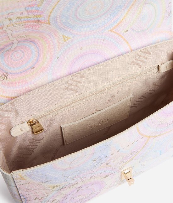 Alviero Martini 1ª Classe AALF02 Bay Lock Bag stampa Geo Dots Art.