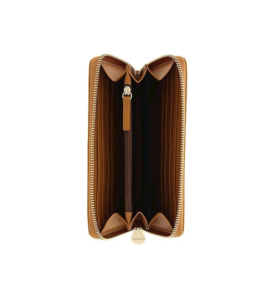 Borbonese portafoglio zip around 930111I61 in pelle cuoio