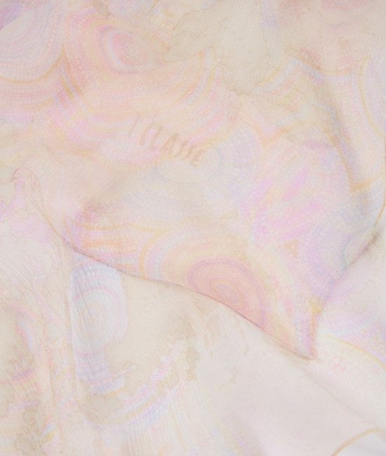 Alviero Martini 1ª Classe foulard KF127 Geo Dots Art sabbia