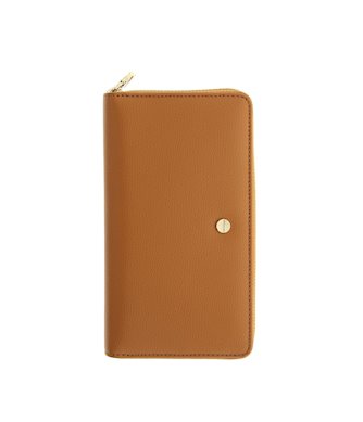 Borbonese portafoglio zip around 930111I61 in pelle cuoio