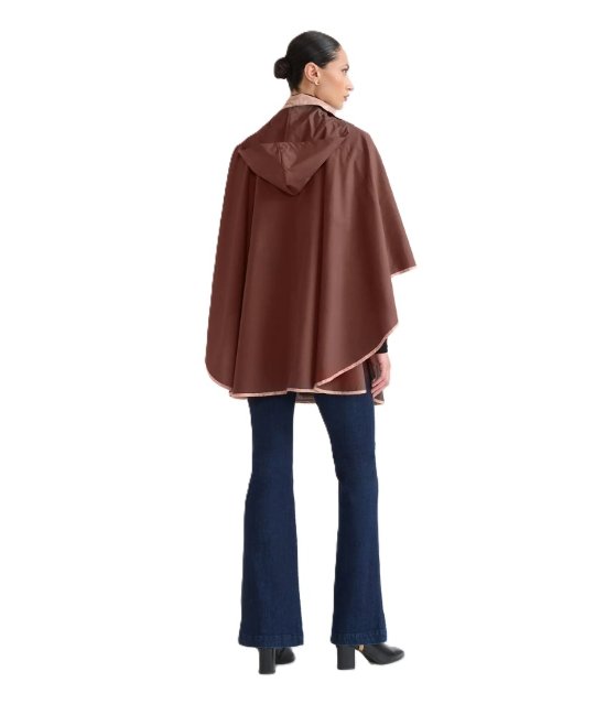 Alviero Martini 1ª Classe poncho lungo impermeabile 900-E marrone