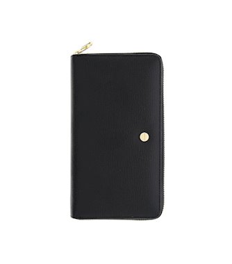 Borbonese portafoglio zip around 930111I61 in pelle nero