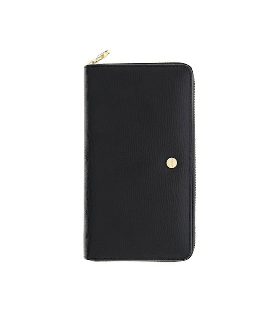 Borbonese portafoglio zip around 930111I61 in pelle nero