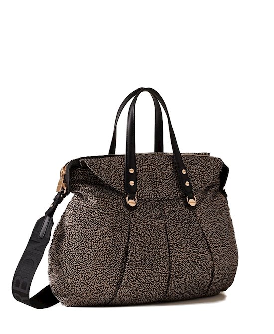 Borbonese 933078AH1 Croissant OP natural/nero